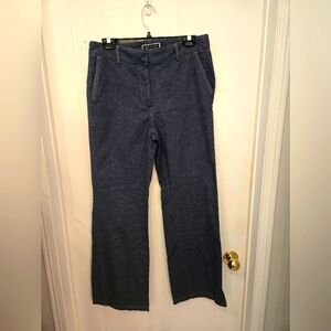Melanie Lyne Size 8 Blue Wide-Leg Denim Jeans Lightweight Pants